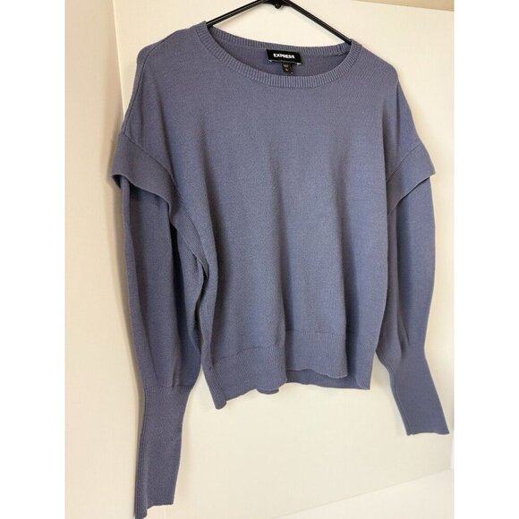 Express Capped Sleeve Crewneck Sweater M Pullover Women - Picture 5 of 7